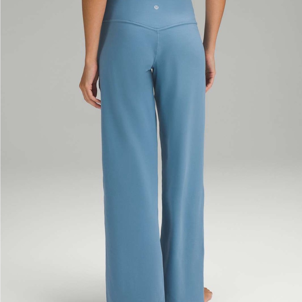 ($128 value) lululemon Align™ High-Rise Wide-Leg Pant 31" Utility blue size 8 - Picture 2 of 6